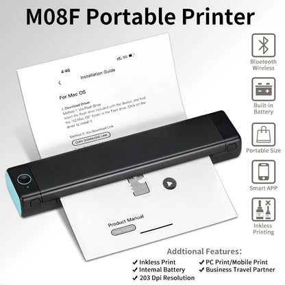 M08F A4 Portable Thermal Printer - Ariov™