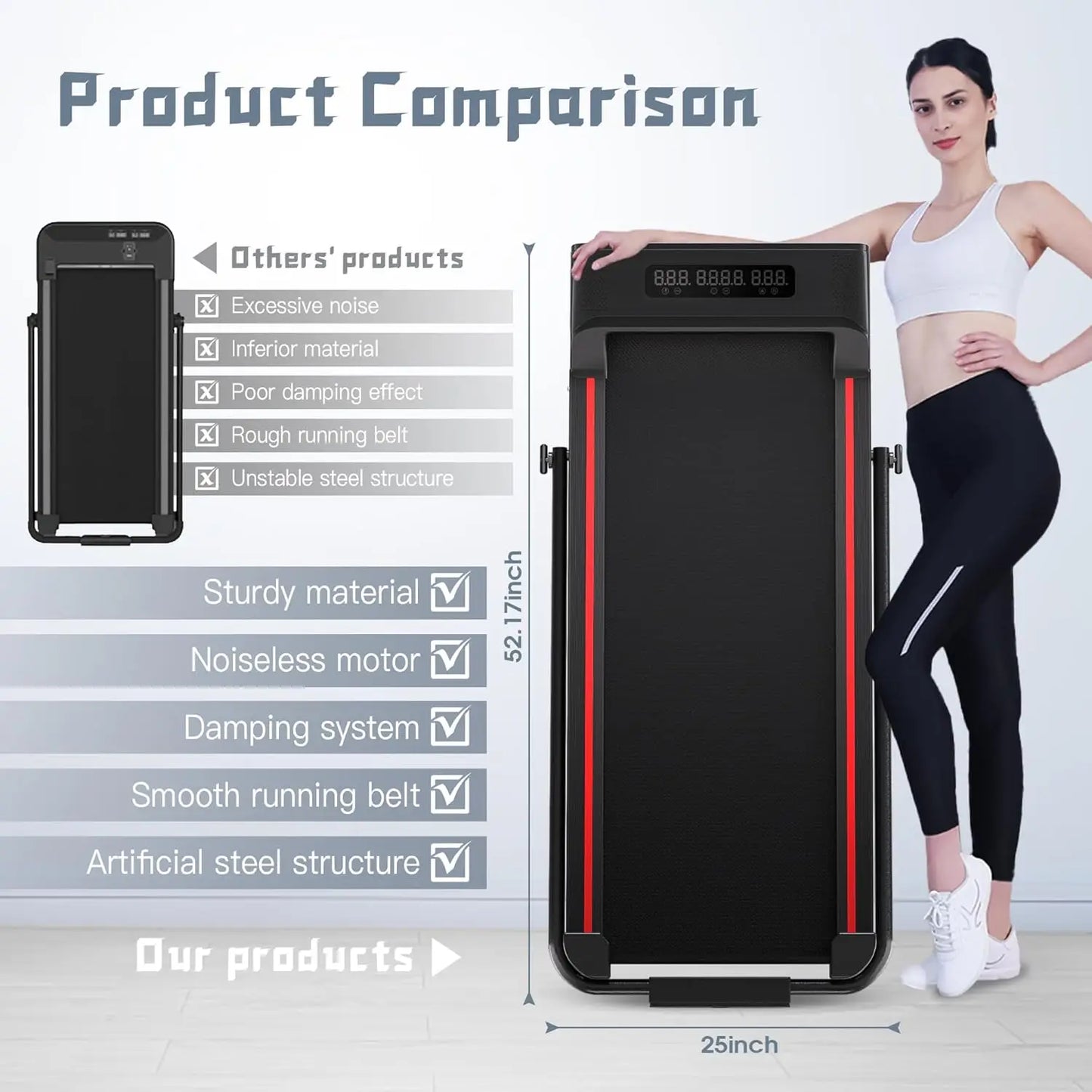 Compact Walking Pad Treadmill