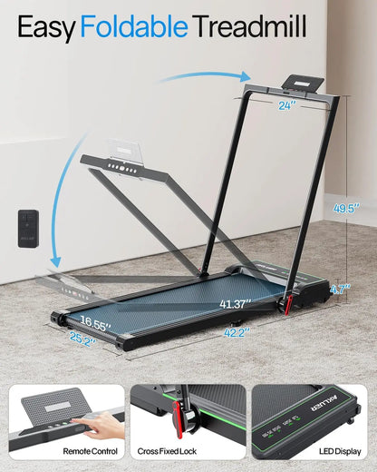 Compact 3-in-1 Folding Treadmill